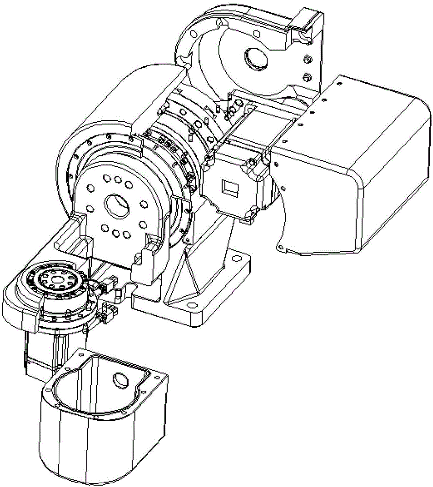 Fourth-axis and fifth-axis clamp