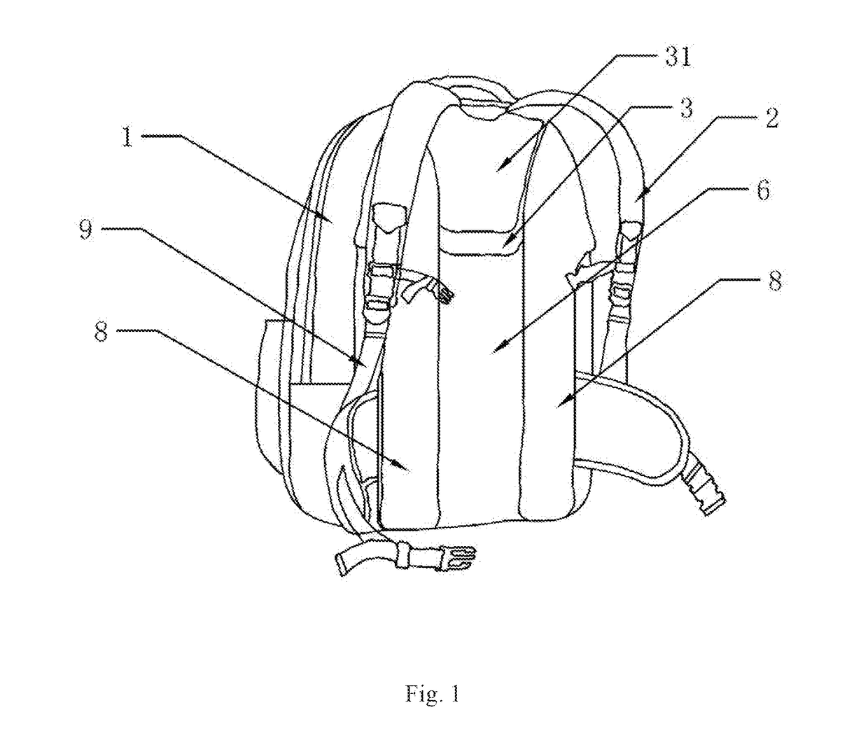 Anti-gravity backpack