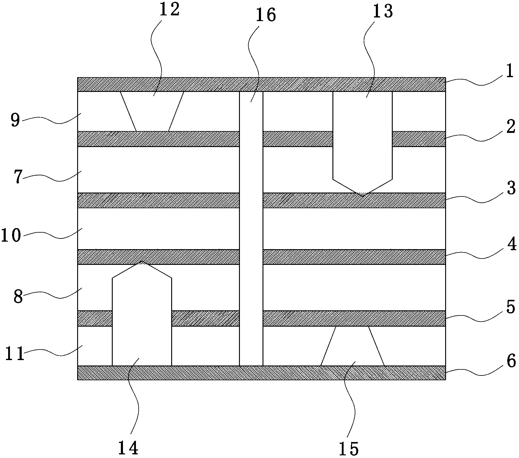 High density interconnect (HDI) plate with mechanic back drilling structure and manufacturing method thereof