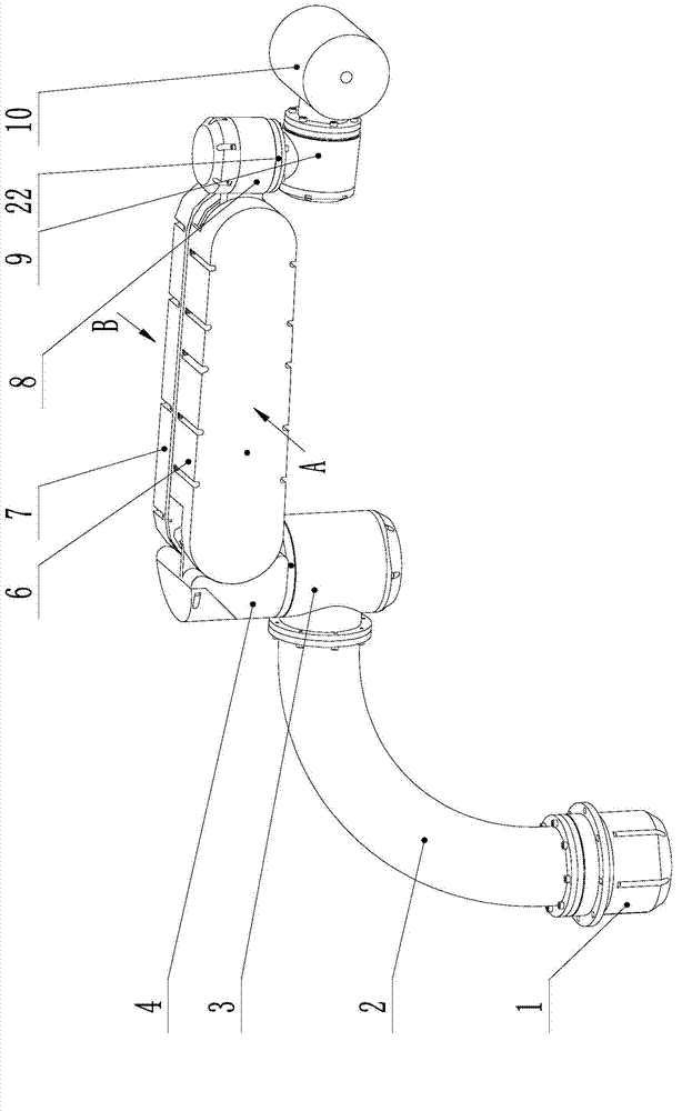 Position and posture adjusting passive manipulator for digestive endoscopy conveying robot