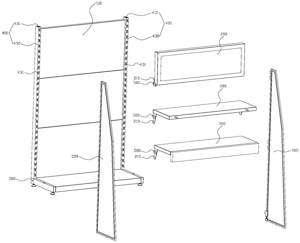 Modular showing stand power supply system