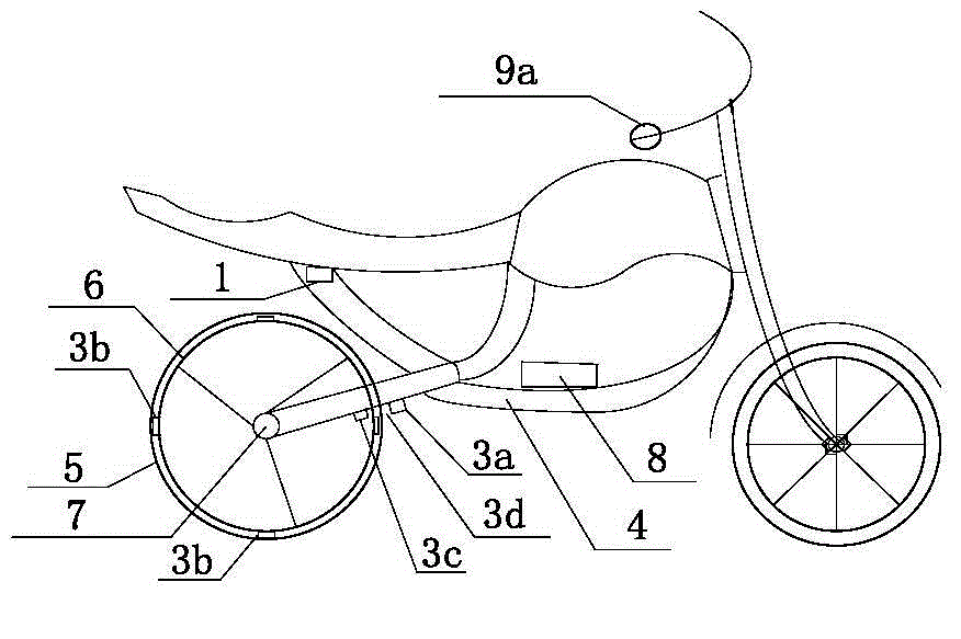 Rim-control type electric bike and drive, brake and range extending methods thereof