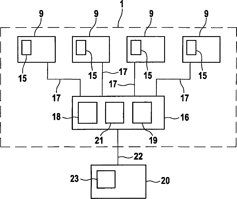 System for monitoring a number of different parameters of a patient in a bed
