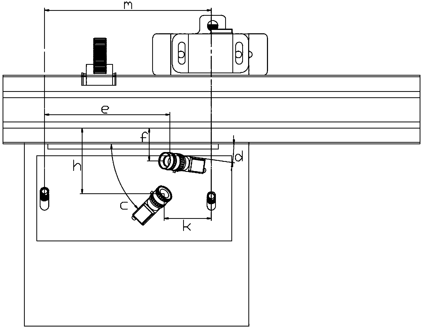 Railway wheel diameter dynamic measuring device and method