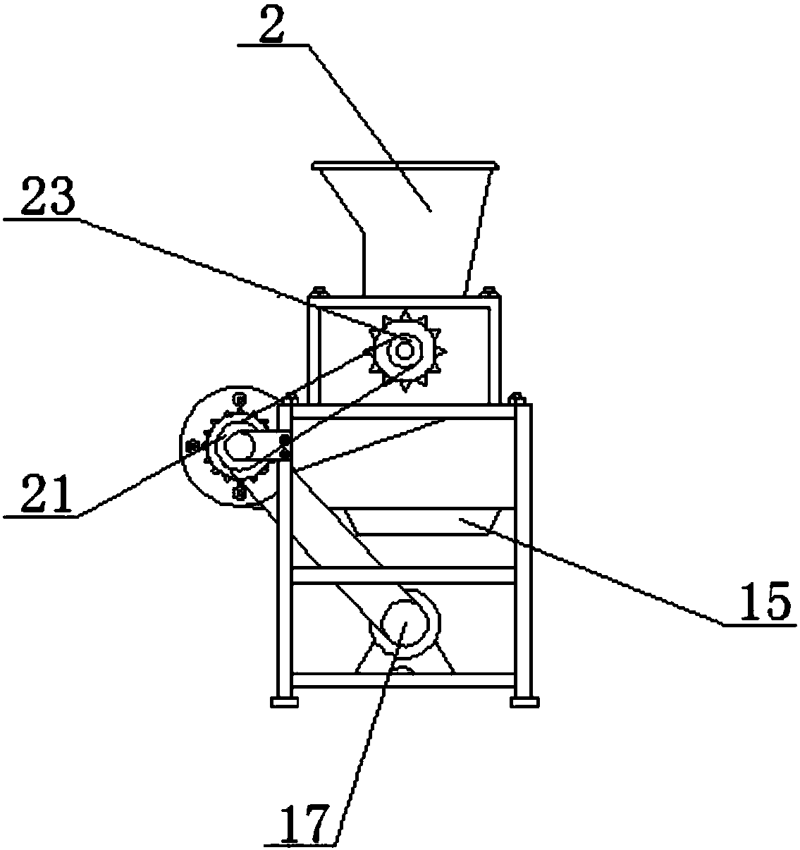 Device for producing high-heat-value biomass fuel from agricultural and forestry waste