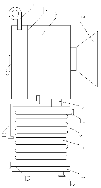 Energy-saving biomass hot air furnace