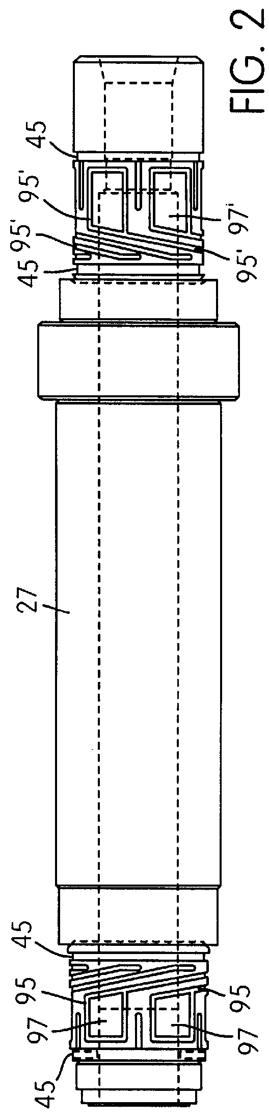 Spindle for gripping and closing a mounting member