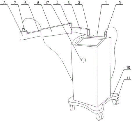 Treatment machine with dustproof function