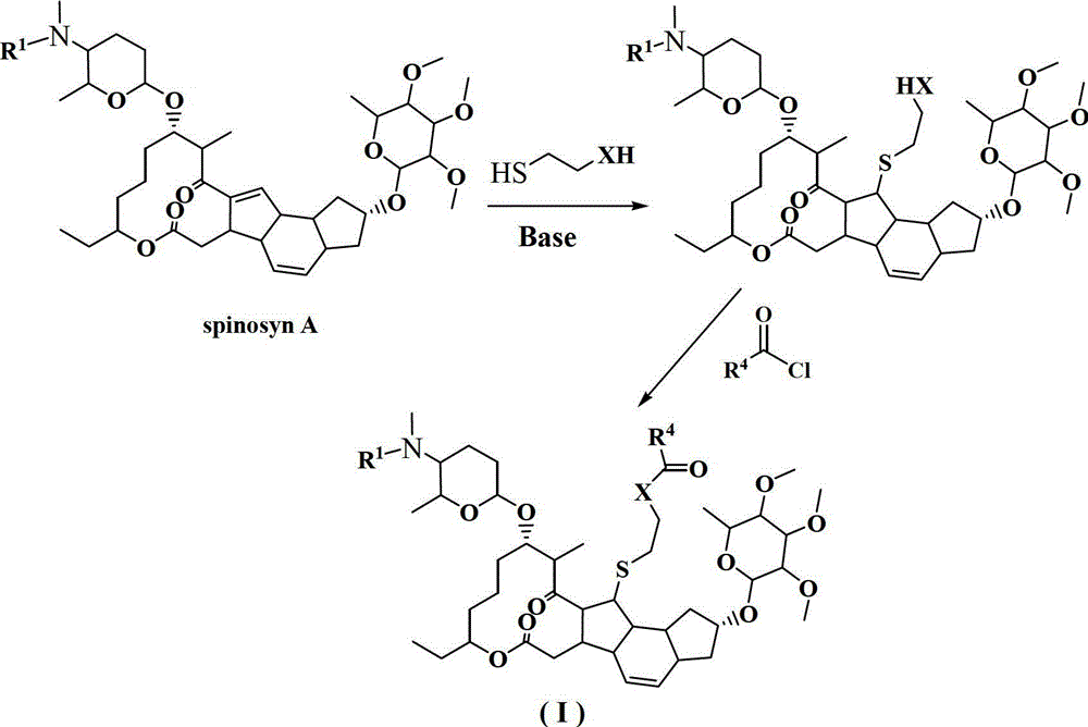 13-thioether substituted pleocidin derivative and preparation method thereof