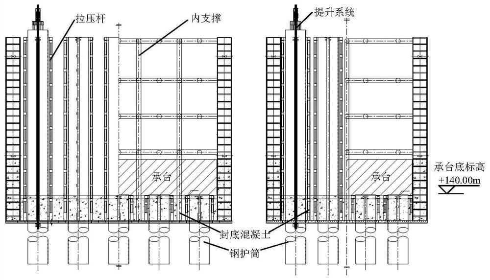 Method for selecting thickness of bottom sealing concrete of steel cofferdam with reinforced shearing force