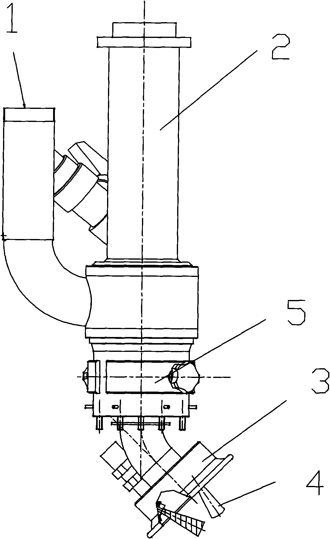 Integrated silt loosening and sucking device for removing silt
