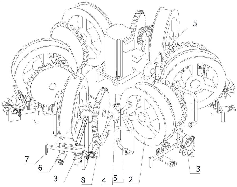 Oxygen supply equipment convenient to install and store for fish culture