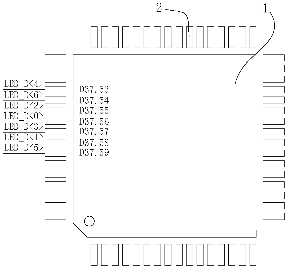 A circuit diagram design chip pin exchange method