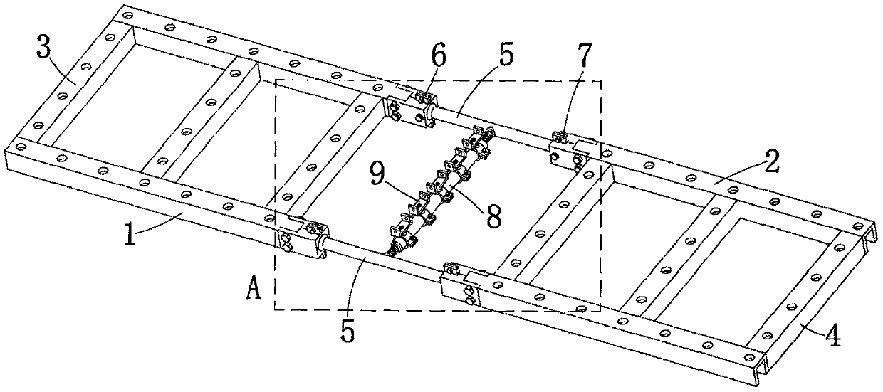 Aluminum alloy cabling rack and application method