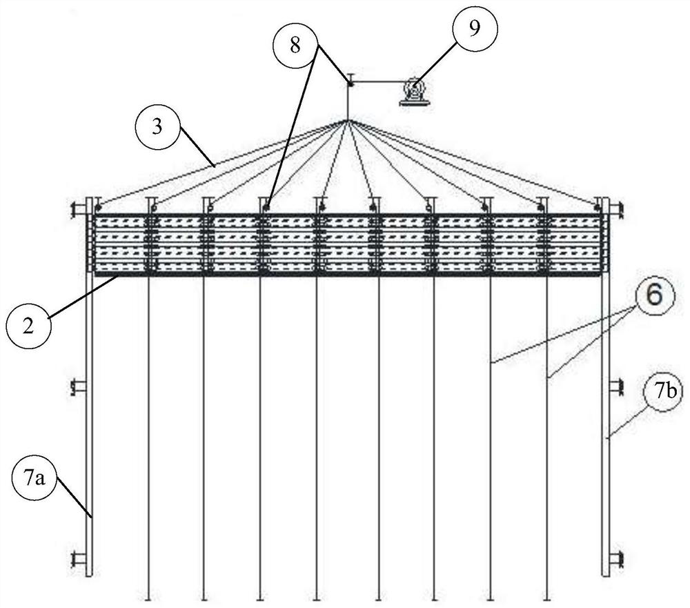 A lifting fishing net