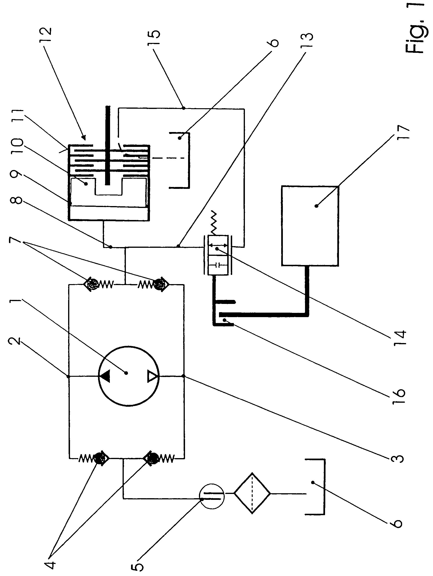 Speed differential-dependent hydraulic clutch with a control valve