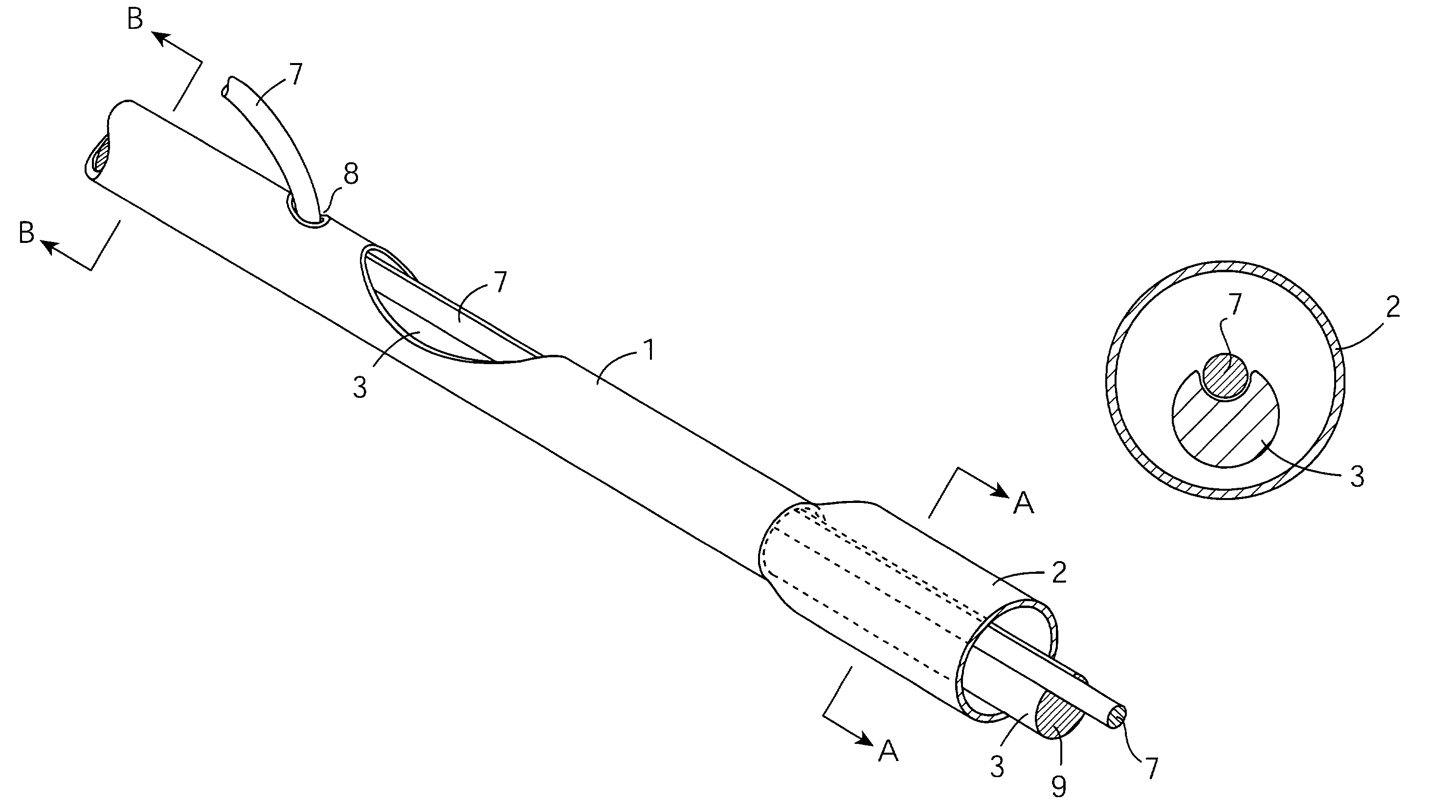 Catheter for delivery and/or retrieval of a medical device