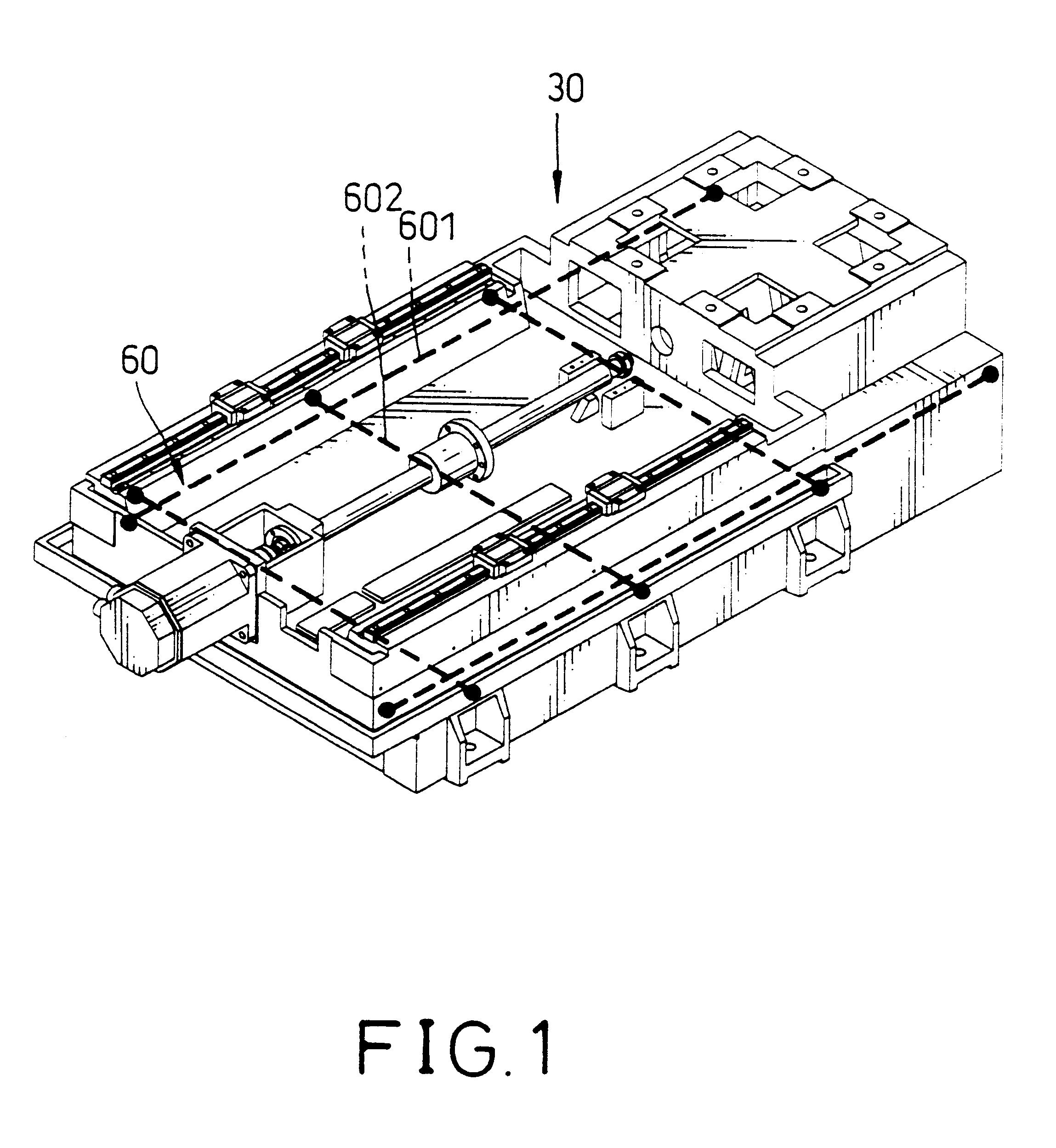 Prestressing device for a mechanical finishing device
