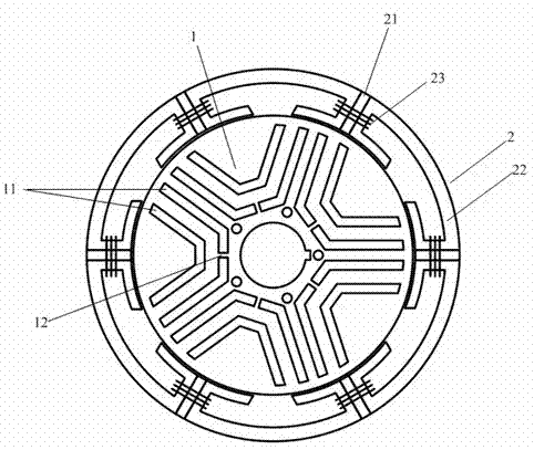 Switch magnetic chain motor with concealed salient pole