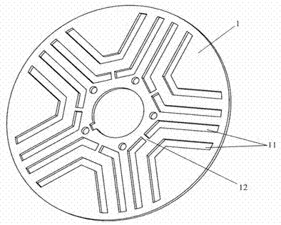 Switch magnetic chain motor with concealed salient pole