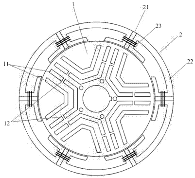 Switch magnetic chain motor with concealed salient pole