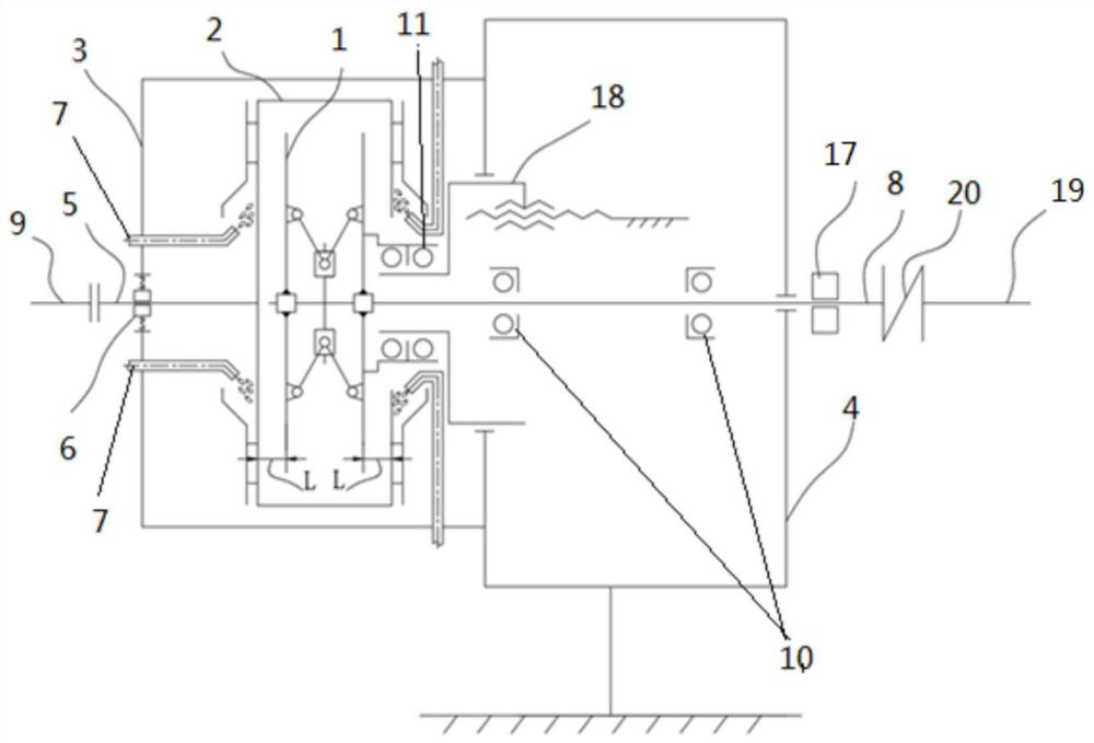 Liquid-cooling speed-regulating magnetic clutch for ship