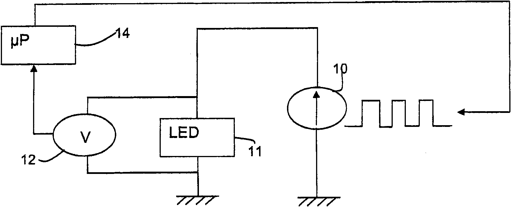 LED driver circuit and method, and system and method for estimating junction temperature of light emitting diode