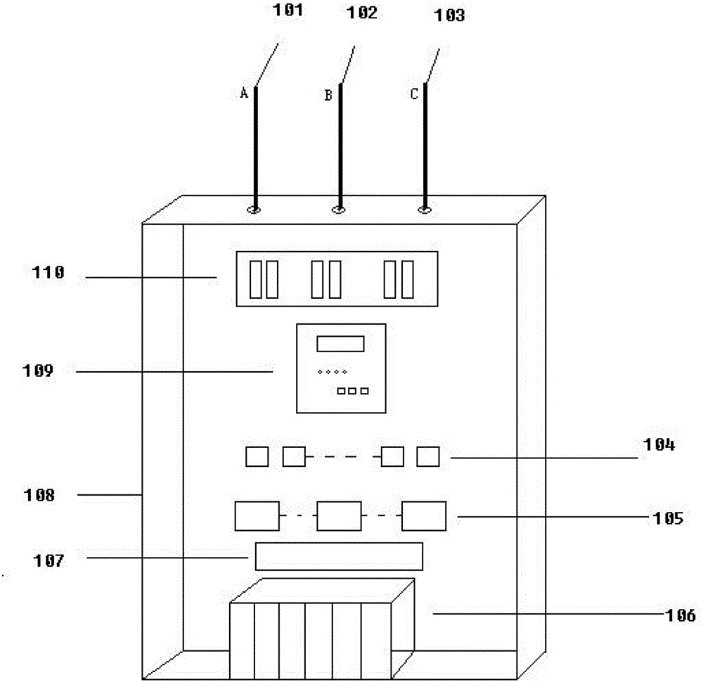 Transformer inductive reactive power stepped control method