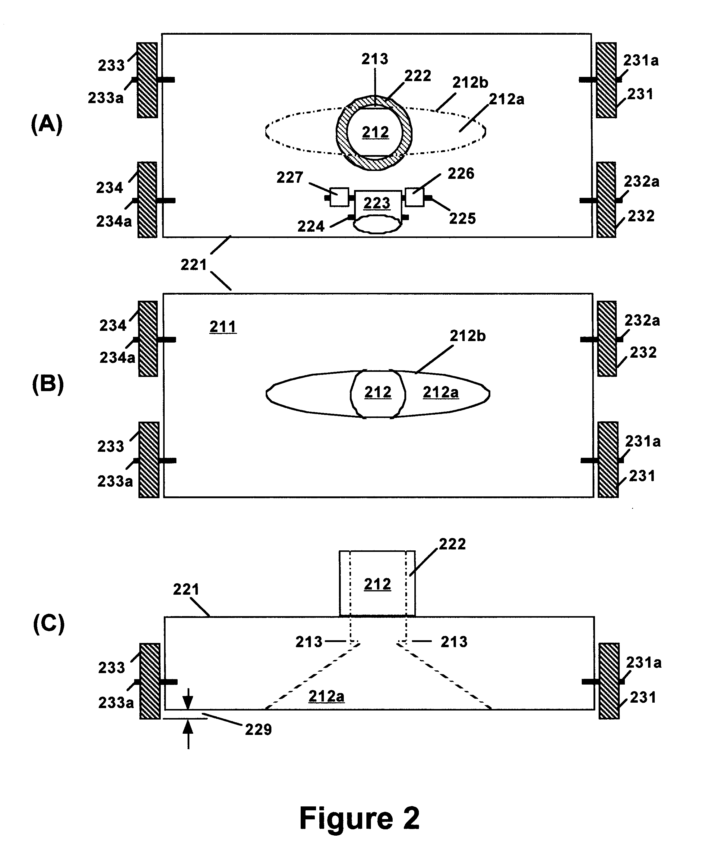 Pool cleaning device with improved bottom topography