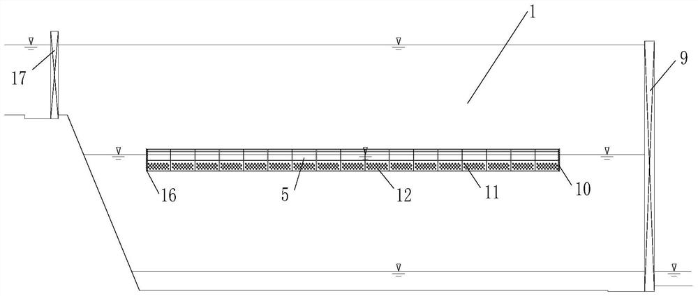 A double-layer staggered-hole energy-dissipating ship compartment for ship locks