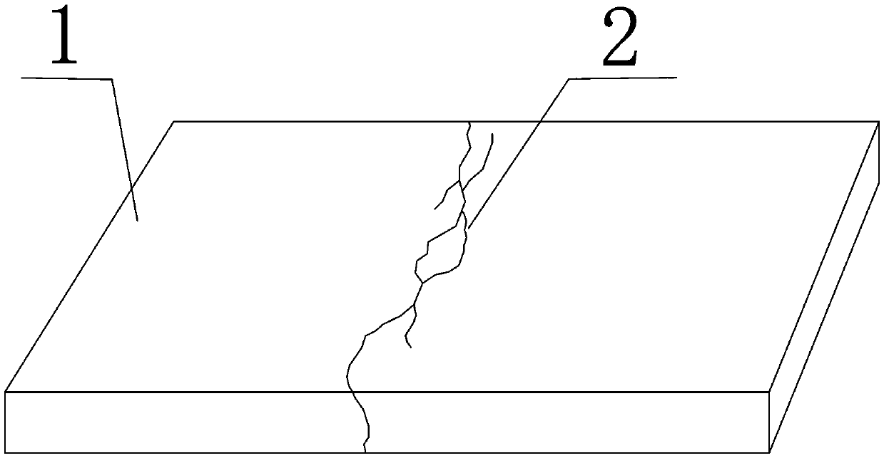 Restoration structure and method for damaged concrete pavement panel