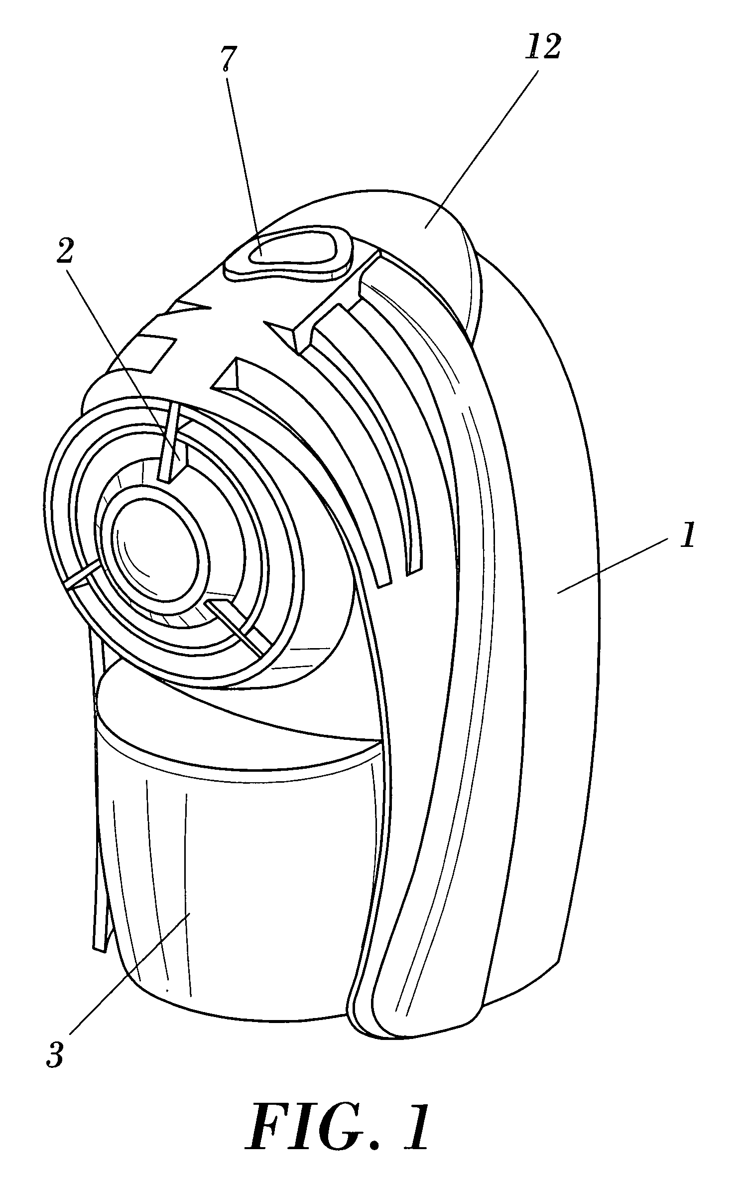 Evaporator device for active substances with fan