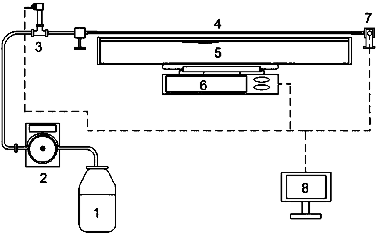 Laser bijective sensor for evaluating return-washing effect of hollow fiber membranes