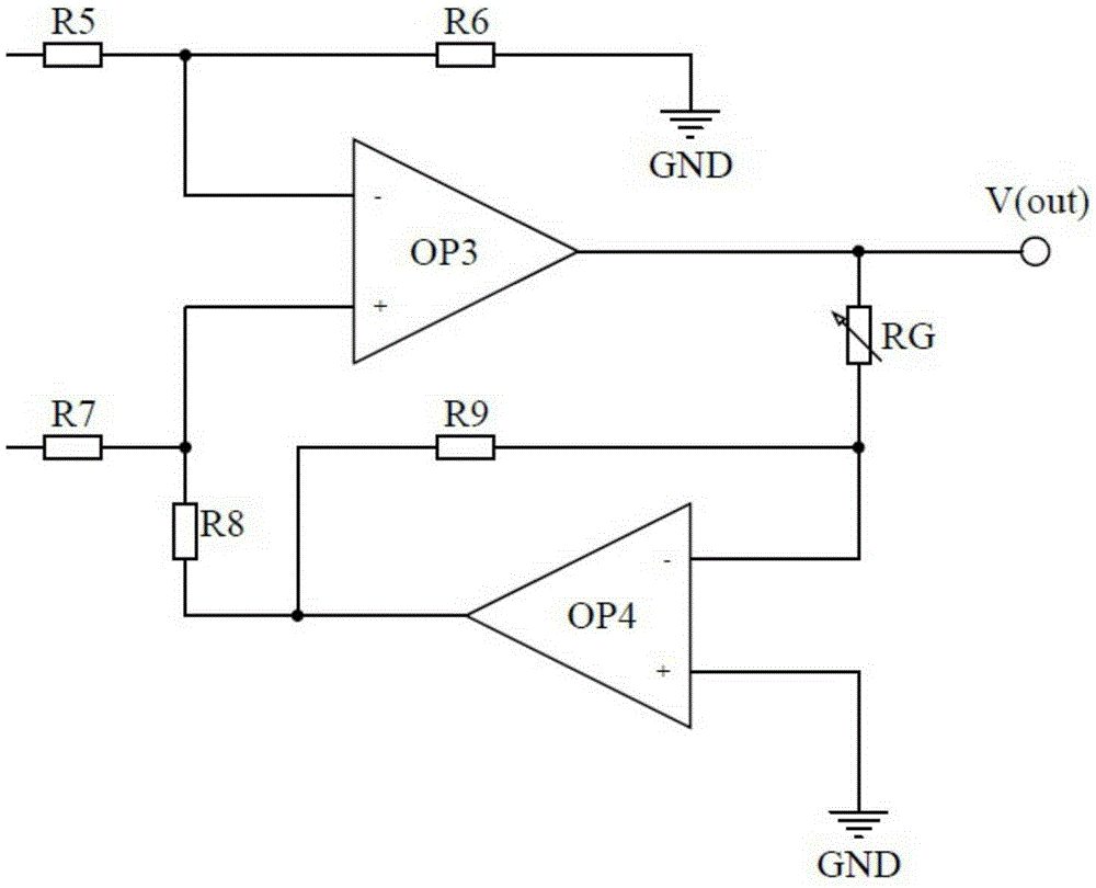 Acquisition amplifier circuit for floating weak current