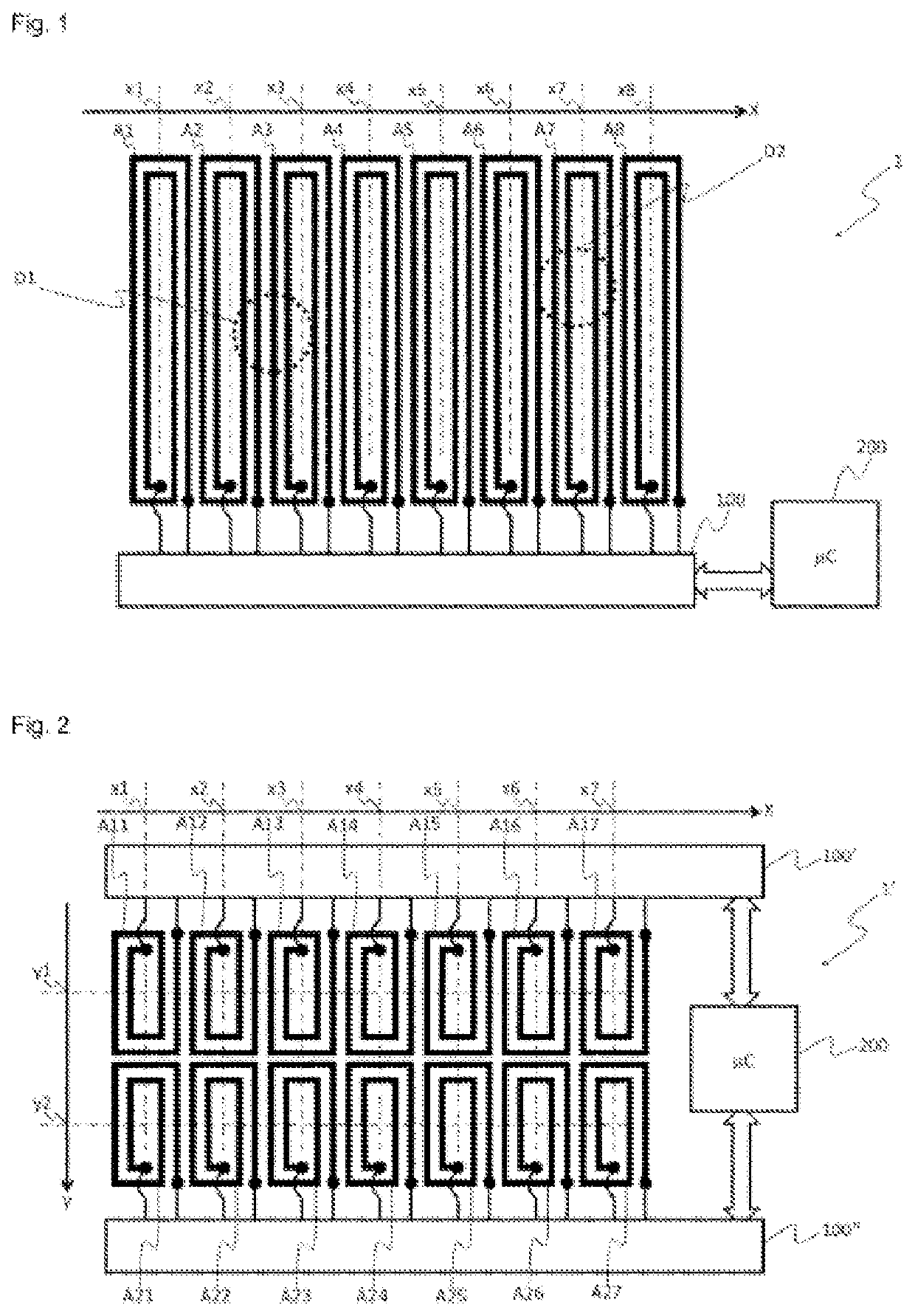 Near-field communication surface and method for locating on said surface