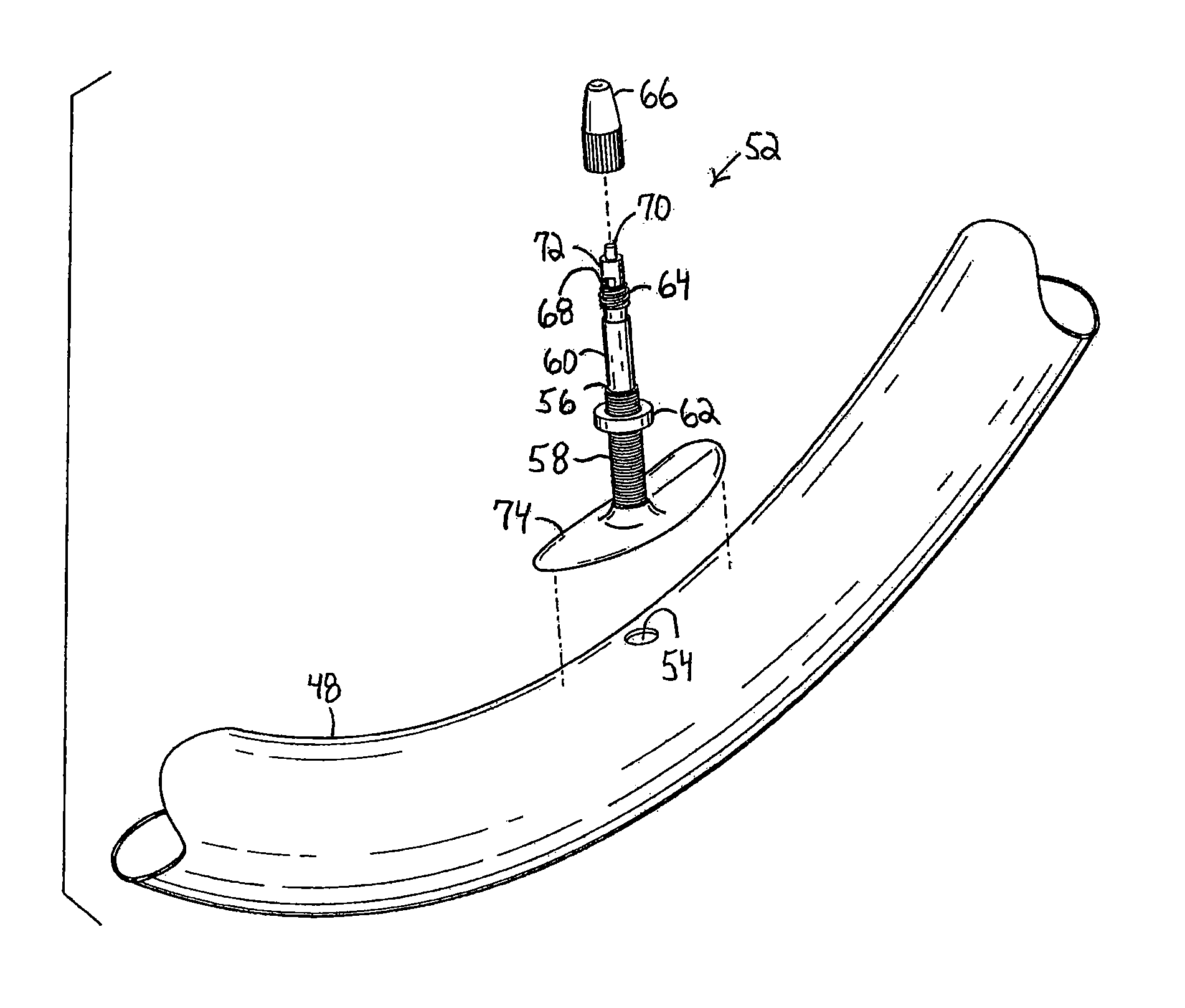 Inner-tube assembly for bicycle wheel