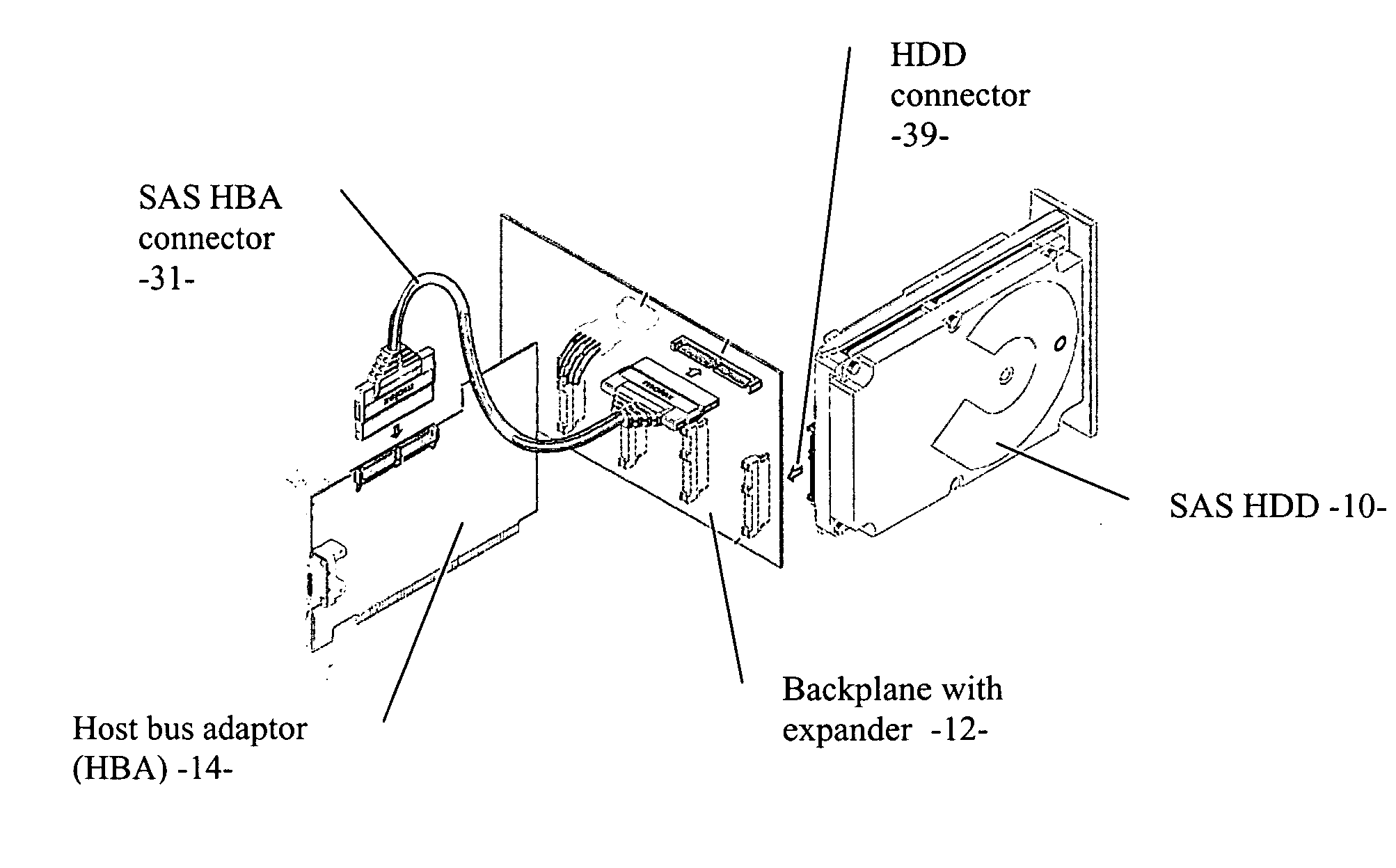 Universal backplane connection or computer storage chassis