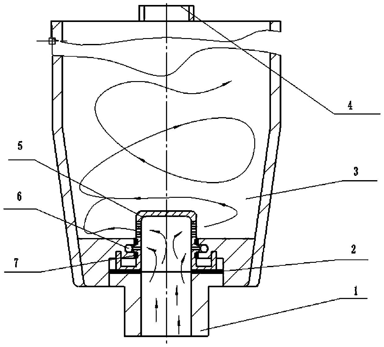 A swirling air flow fluidization device and a fluidization method for sheet materials