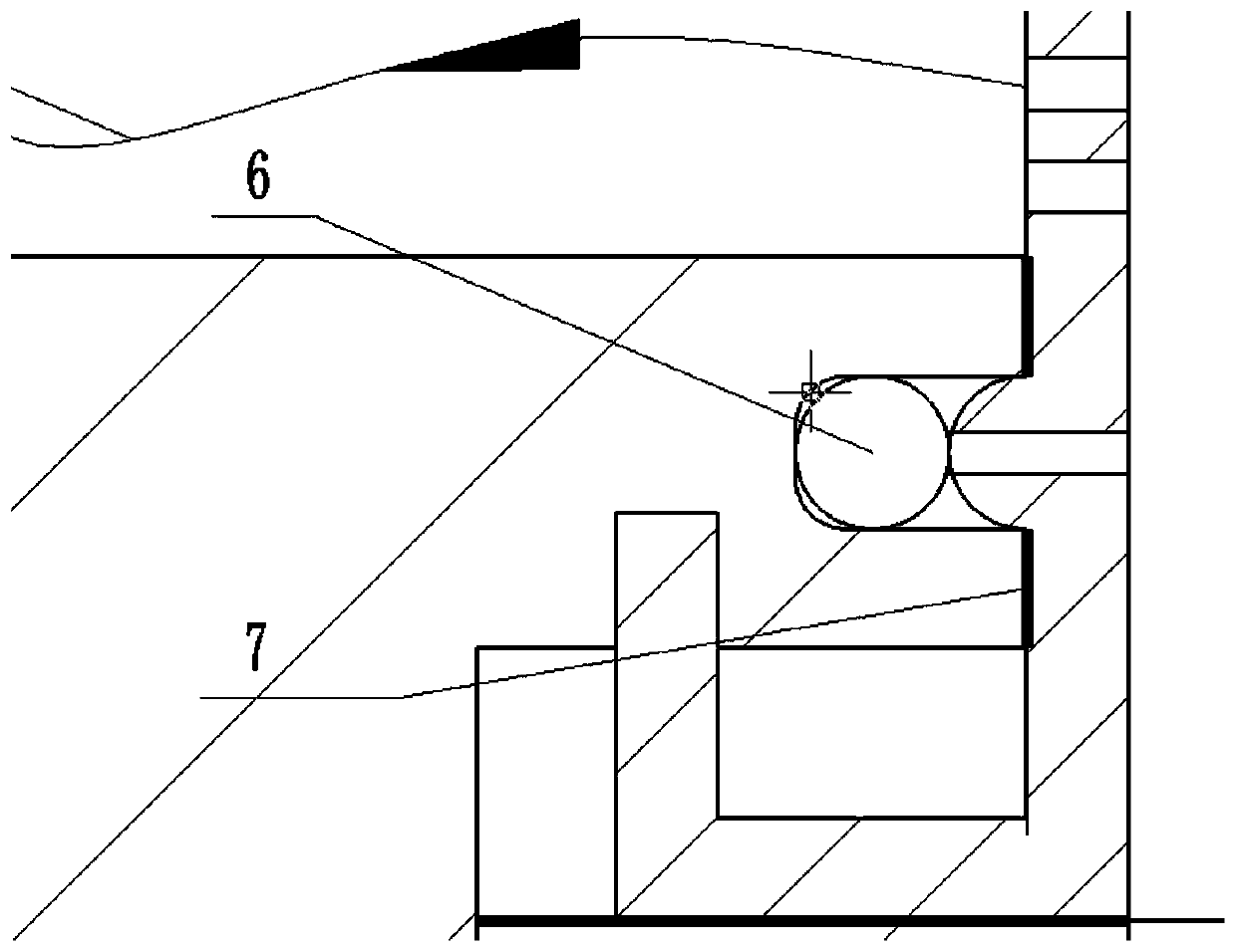 A swirling air flow fluidization device and a fluidization method for sheet materials