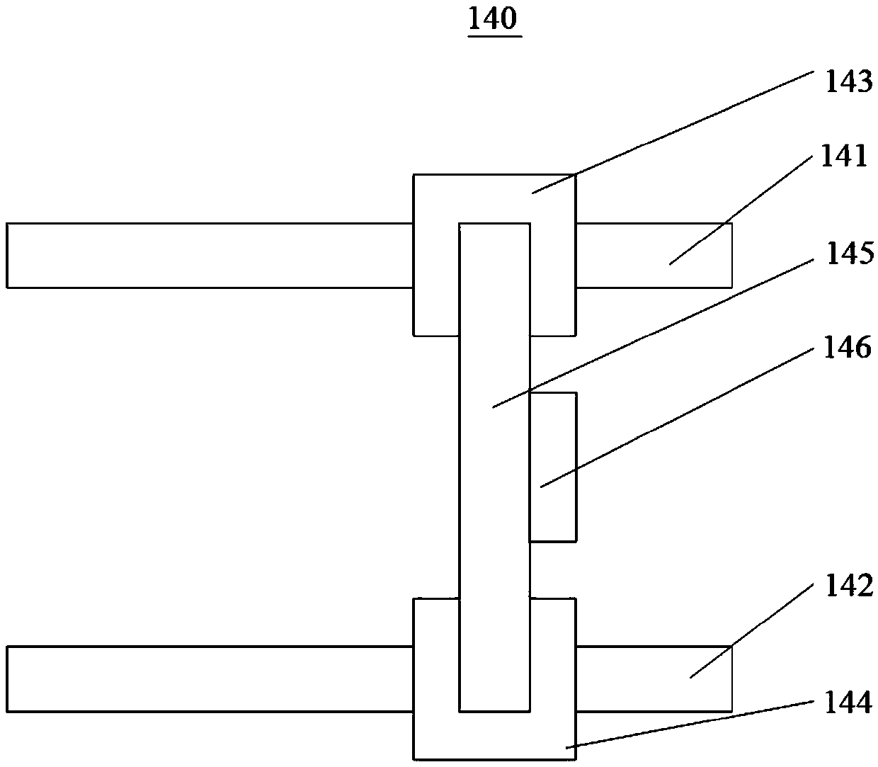 Testing device for linear driving power device