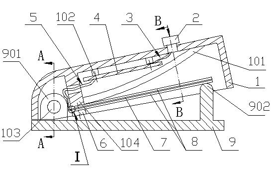 Equal-curvature cantilever beam piezoelectric power generation device for remote controller