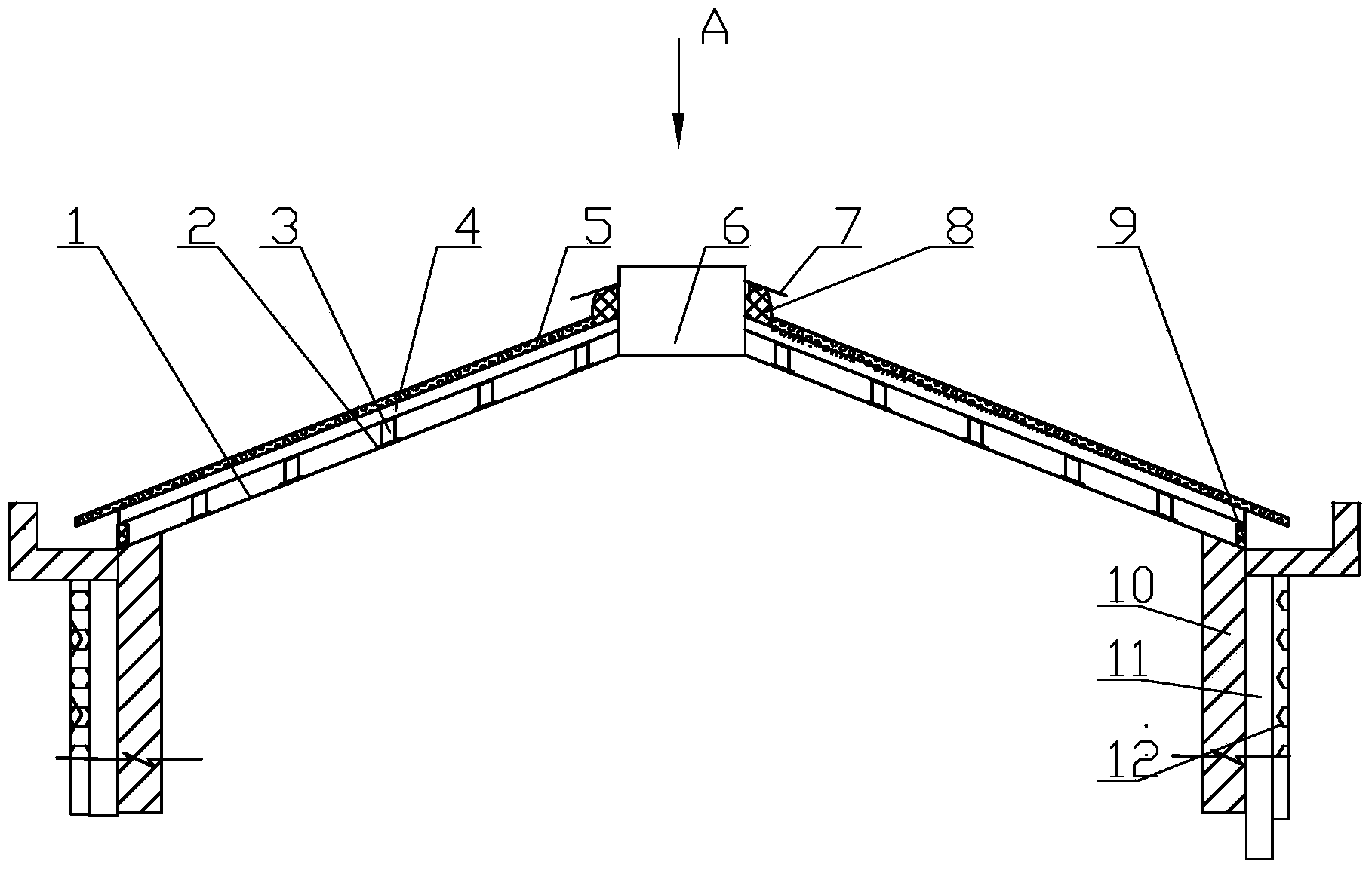 Vertical wall heat insulation silo
