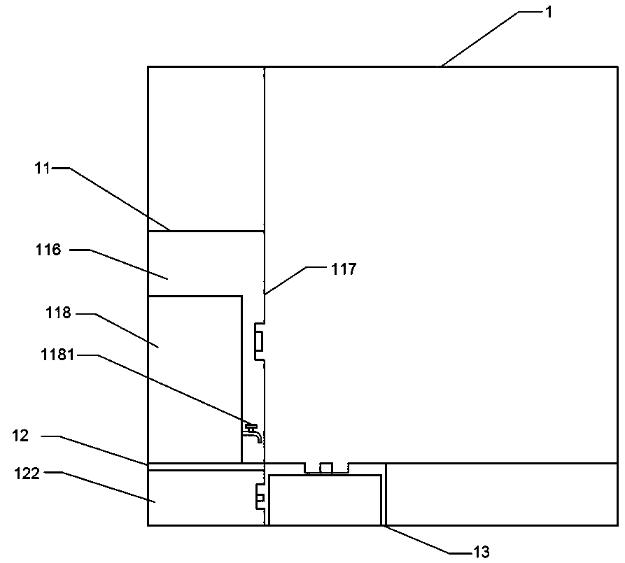 Lift car refit structure which is conveniently used by clean-keeping personnel