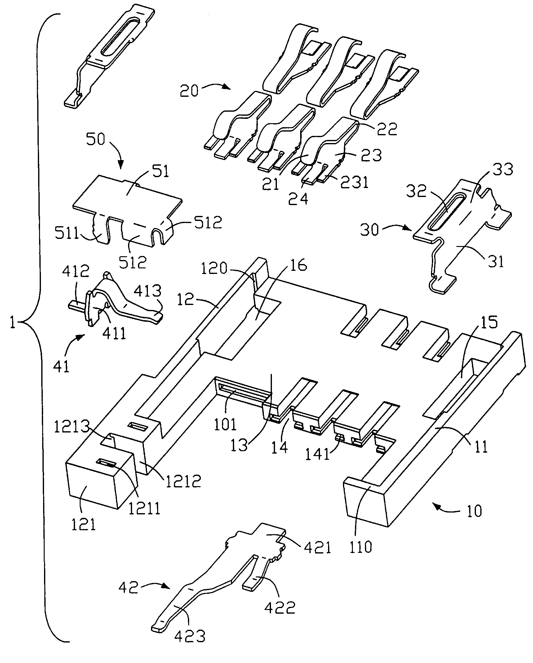 Electrical card connector