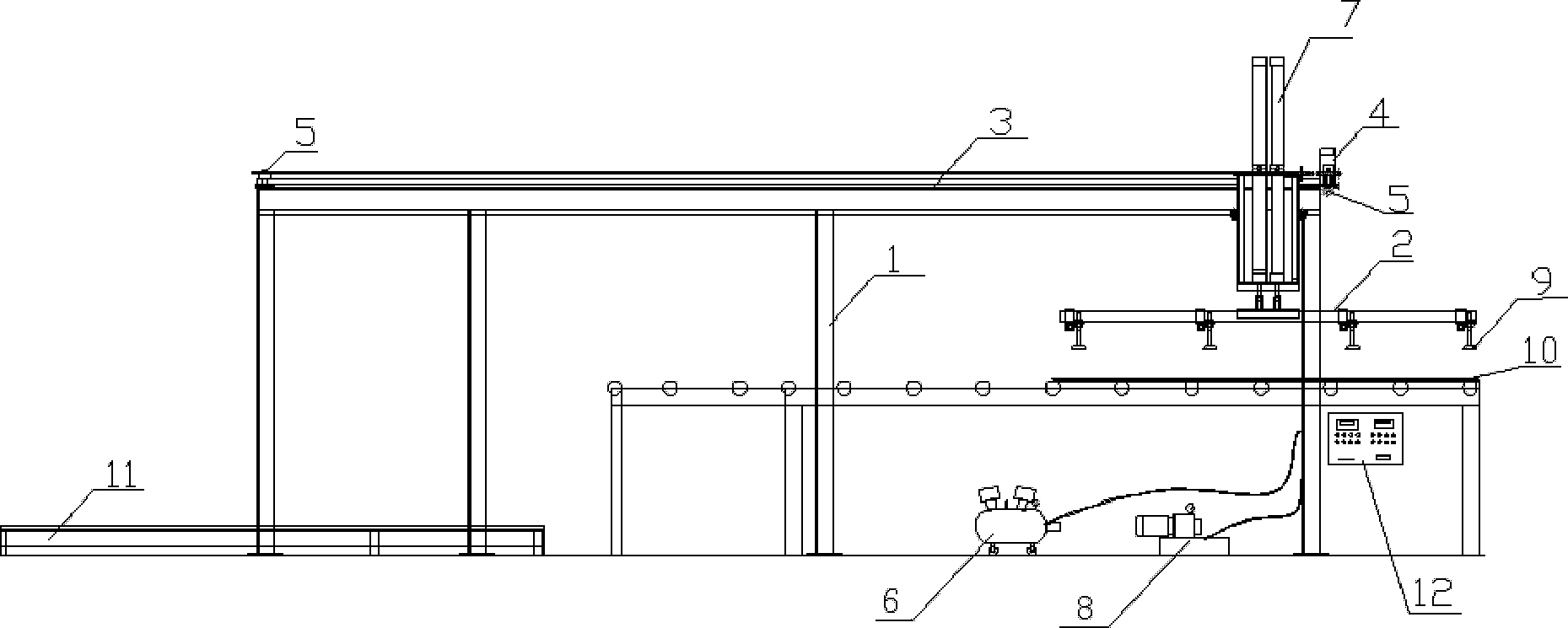 System device for automatic sucking-up handling plates