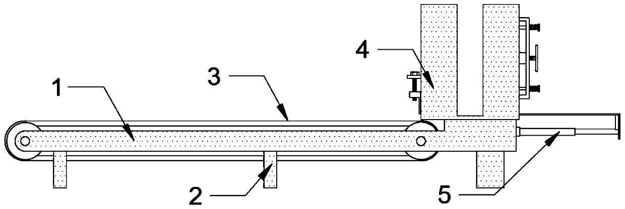 Sheet metal part feeding and conveying mechanism