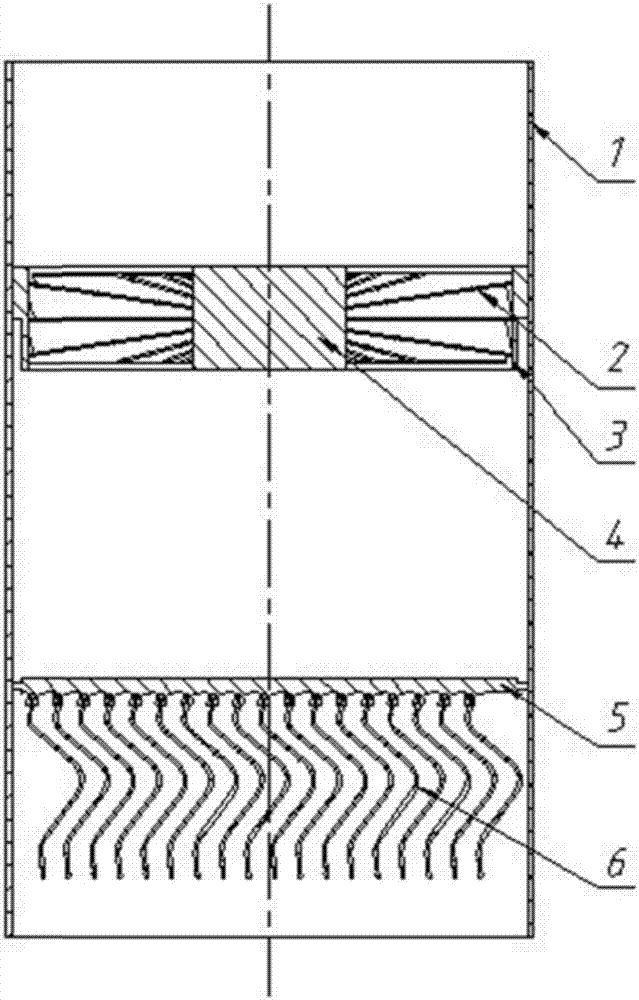 Flat-plate pneumatic combined type demisting separation device