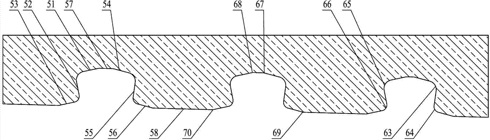 Sealing variable-tooth-width wedge type coupling structure and oil well pipe structure