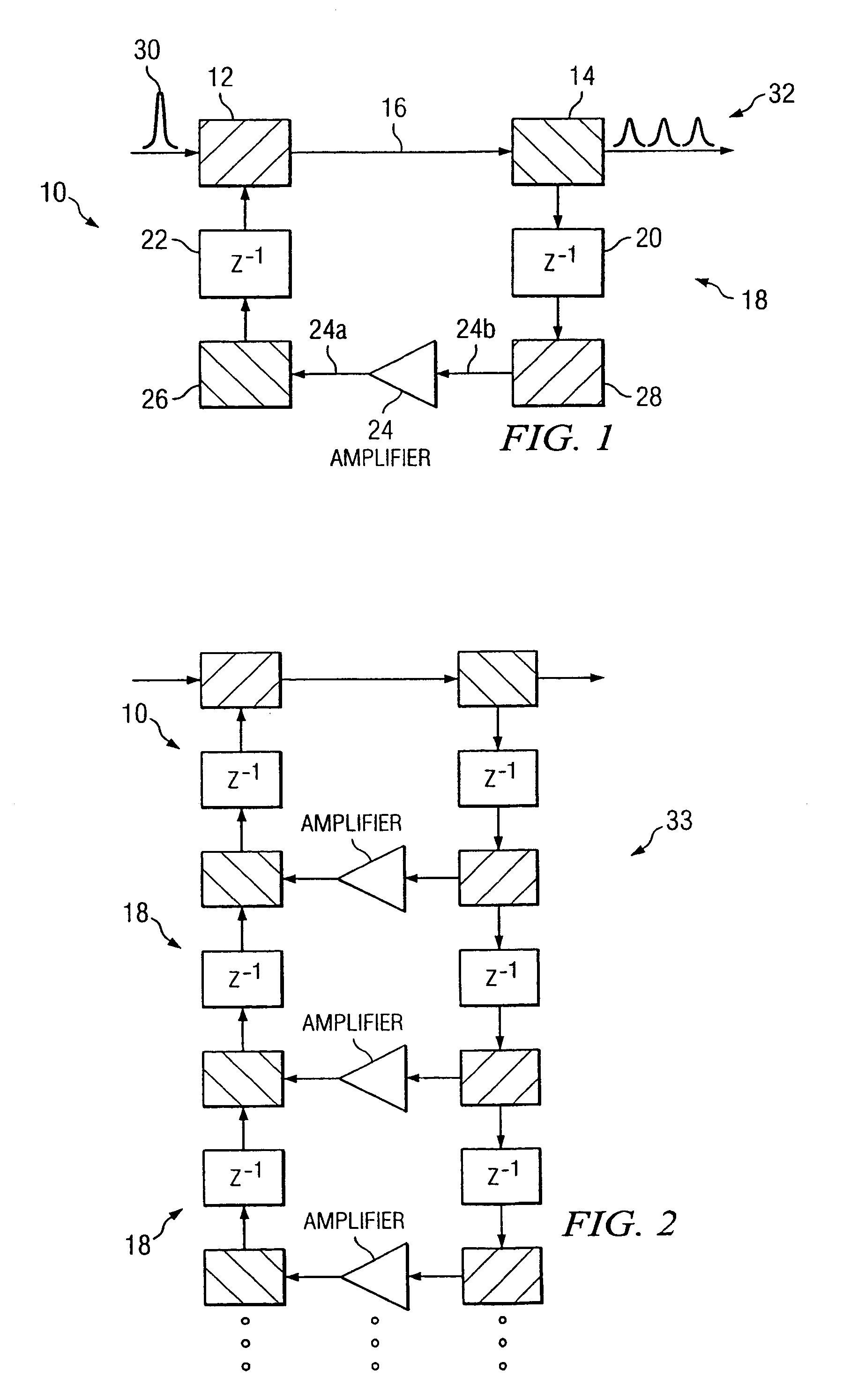 Filter for selectively processing optical and other signals