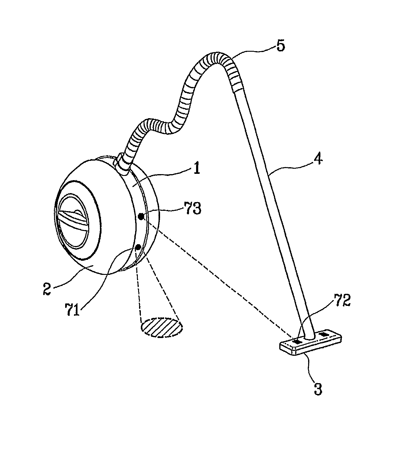 Vacuum cleaner having abilities for automatic moving and posture control and method of controlling the same